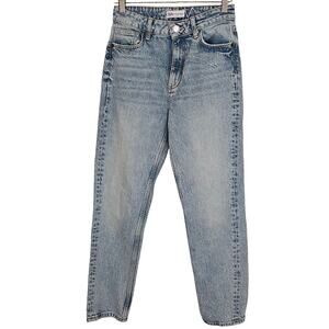 Zara Mom Fit Relaxed Denim Jeans 4 High Waist 90s Casual‎ Womens Festival